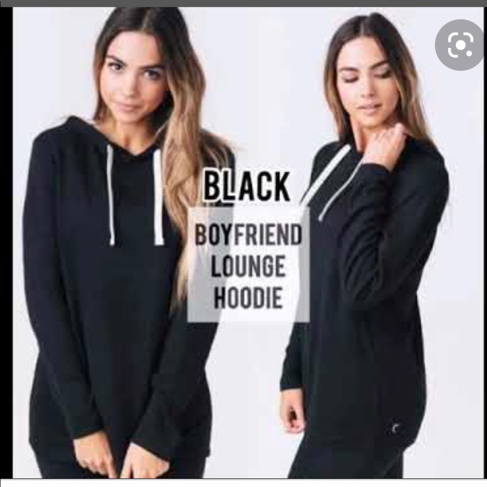 Black Boyfriend Hoodie sz small EUC